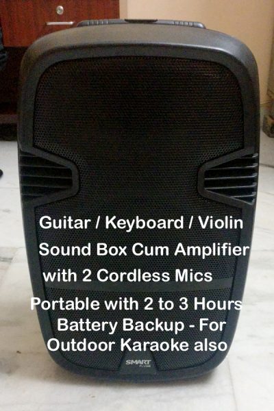 Sound Box Cum Amplifier with Colar Mic. & Corless Mics