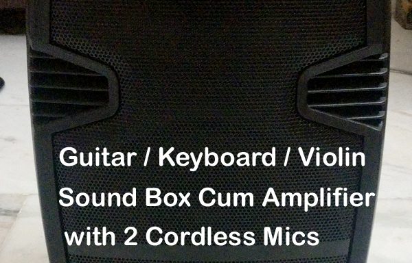 Sound Box Cum Amplifier With Colar Mic. & Corless Mics